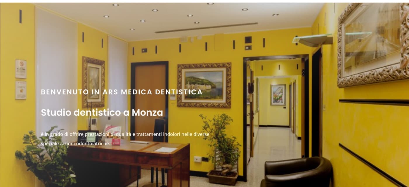Preview of the Ars Medica Dentistica website
